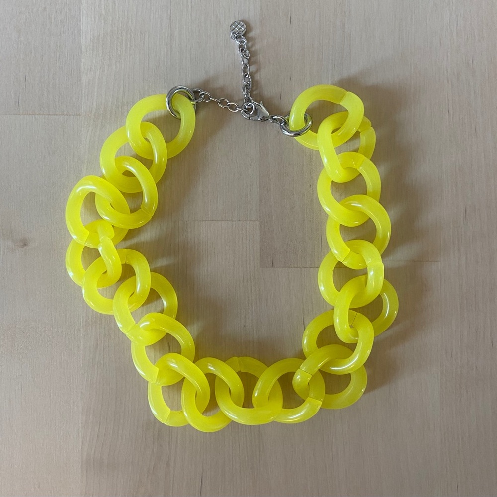 Talbots Yellow Link Necklace